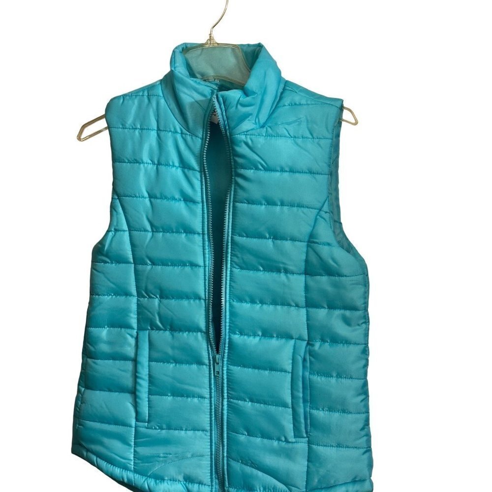 Love Crazy Women’s Puffer Vest Blue  Size  Medium  Sku 2153